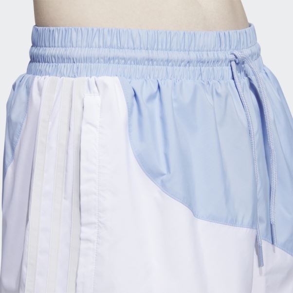 Short Adidas Swirl Tissé Bleu Aube