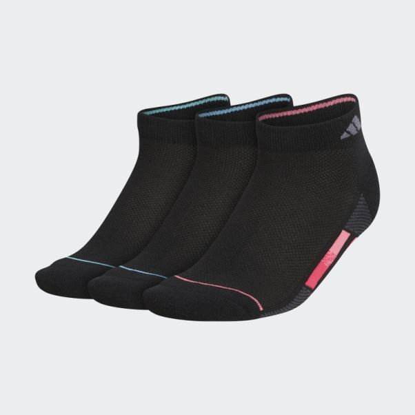 Chaussettes Basses Adidas Superlite Stripe Noires 3 Paires