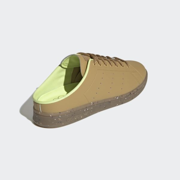 Adidas Stan Smith Beige Doré Plant And Grow Mules