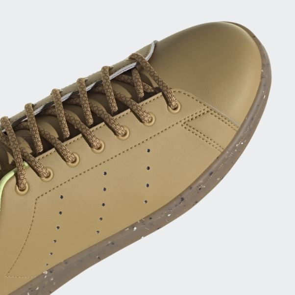 Adidas Stan Smith Beige Doré Plant And Grow Mules