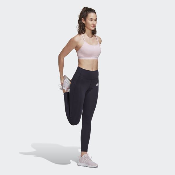 Brassière De Maintien Léger Adidas Aeroreact Training Rose