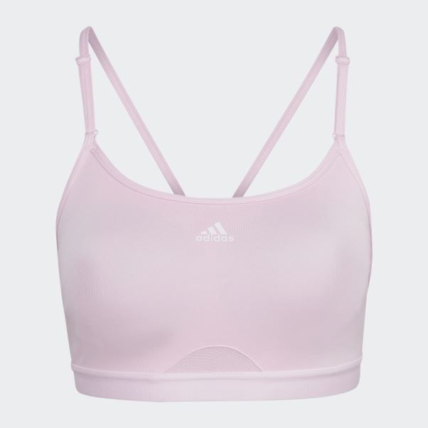 Brassière De Maintien Léger Adidas Aeroreact Training Rose