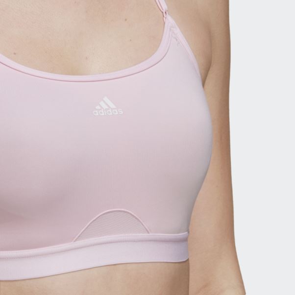 Brassière De Maintien Léger Adidas Aeroreact Training Rose
