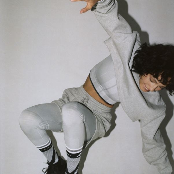 Adidas By Stella Mccartney Truestrength Yoga Collant 7/8 Gris Uni Mgh