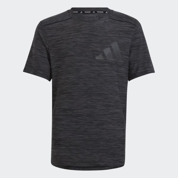 Tee Shirt Aeroready Chiné Adidas Gris