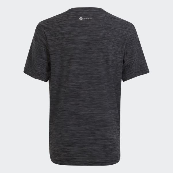 Tee Shirt Aeroready Chiné Adidas Gris