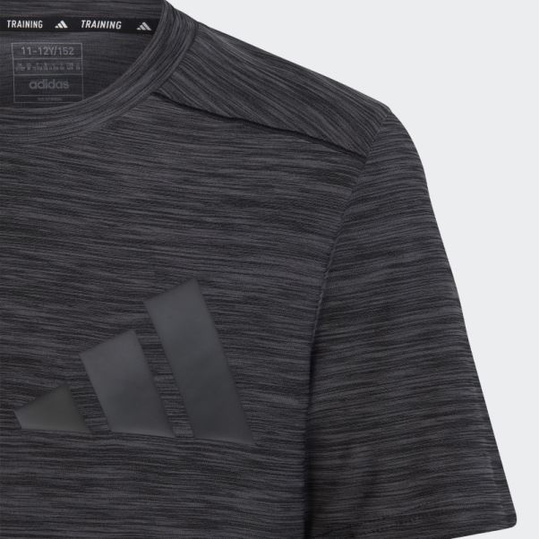 Tee Shirt Aeroready Chiné Adidas Gris