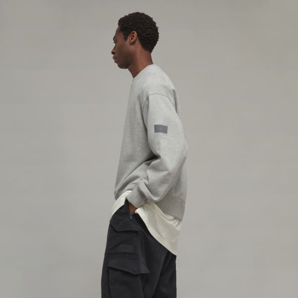 Sweat Ras Du Cou En Coton Bio Y-3 Adidas Stylé