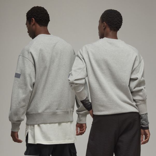 Sweat Ras Du Cou En Coton Bio Y-3 Adidas Stylé