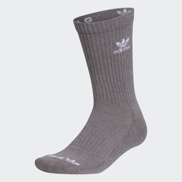 Chaussettes Mi-mollet Adidas à Teinture Botanique Gris Moyen