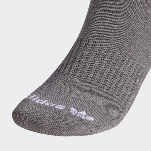 Chaussettes Mi-mollet Adidas à Teinture Botanique Gris Moyen