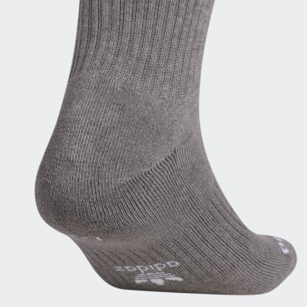 Chaussettes Mi-mollet Adidas à Teinture Botanique Gris Moyen