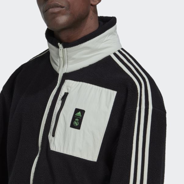 Veste Polaire Lifestyler Real Madrid Noir Adidas