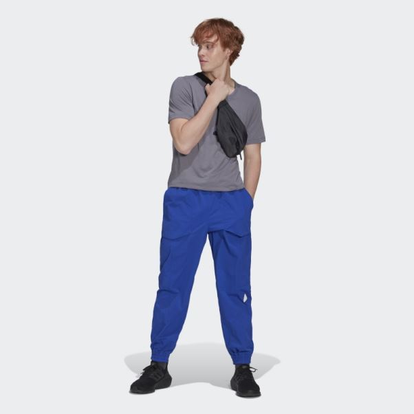 Pantalon Cargo Adidas Bleu