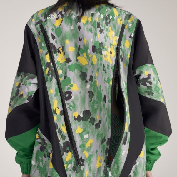 Adidas By Stella Mccartney Haut De Survêtement Tissé Imprimé Hot Onix