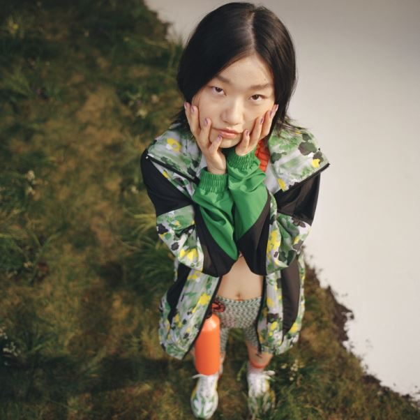 Adidas By Stella Mccartney Haut De Survêtement Tissé Imprimé Hot Onix