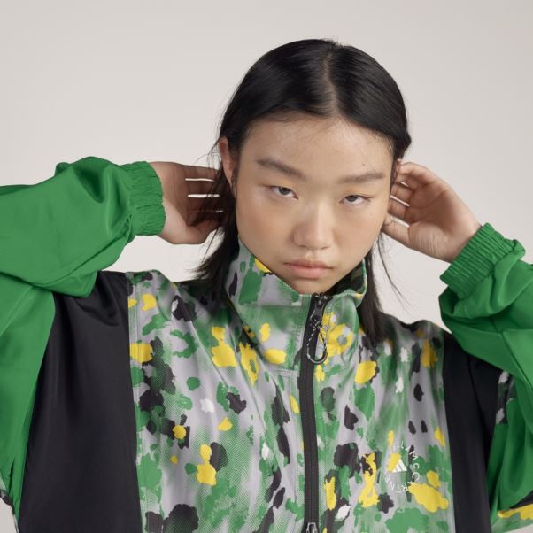 Adidas By Stella Mccartney Haut De Survêtement Tissé Imprimé Hot Onix