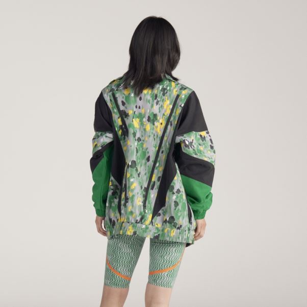 Adidas By Stella Mccartney Haut De Survêtement Tissé Imprimé Hot Onix