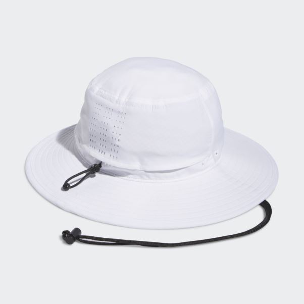 Adidas Casquette De Golf Blanche à Large Bord Crestable