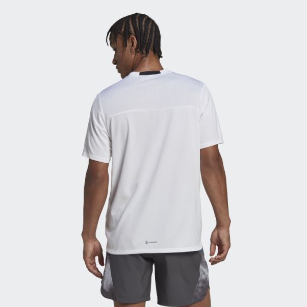 Conçu Pour Le Mouvement T-shirt D'entraînement à Slogan Aeroready Hiit Adidas Blanc
