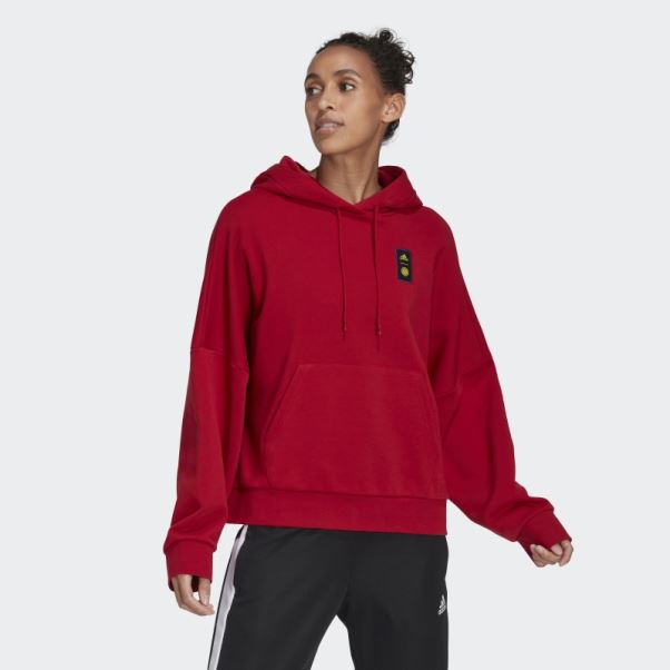 Sweat à Capuche Adidas Colombia Rouge