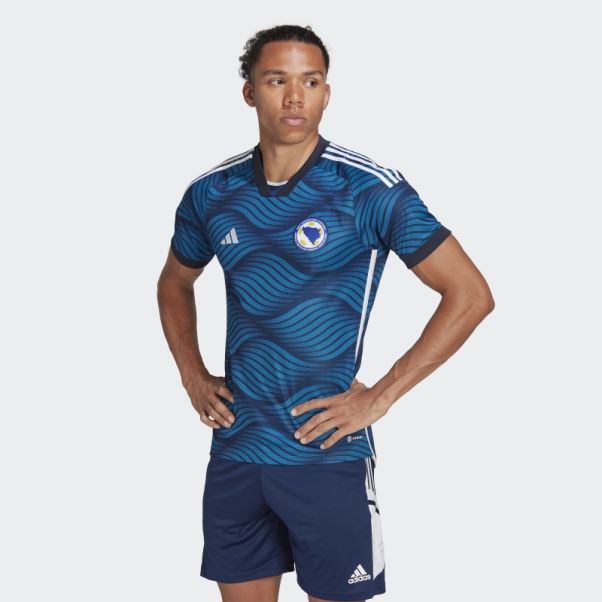 Maillot Adidas Mystery Bleu Bosnie 22 Domicile