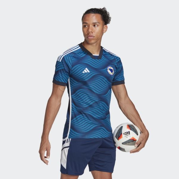 Maillot Adidas Mystery Bleu Bosnie 22 Domicile