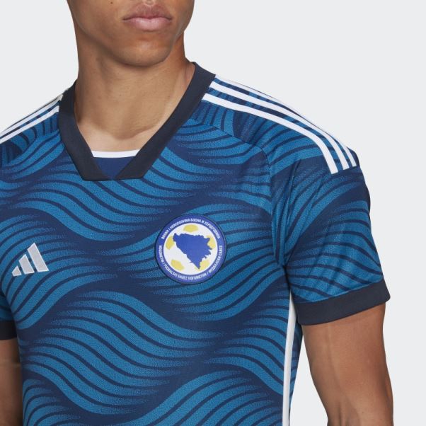 Maillot Adidas Mystery Bleu Bosnie 22 Domicile