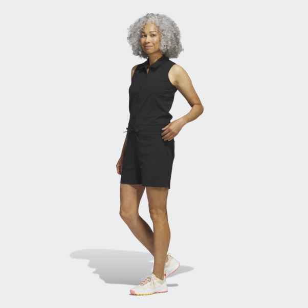 Barboteuse De Golf En Maille Noire Adidas
