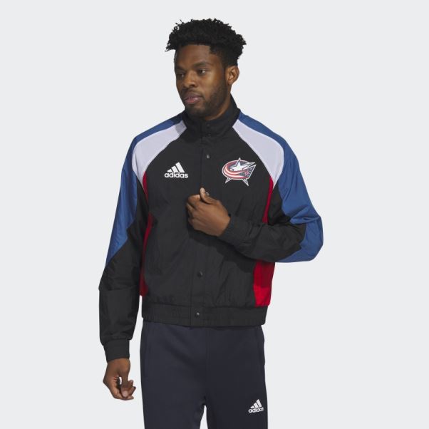 Veste Adidas Reverse Retro Bleu Noir