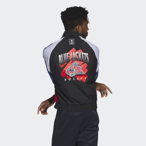 Veste Adidas Reverse Retro Bleu Noir