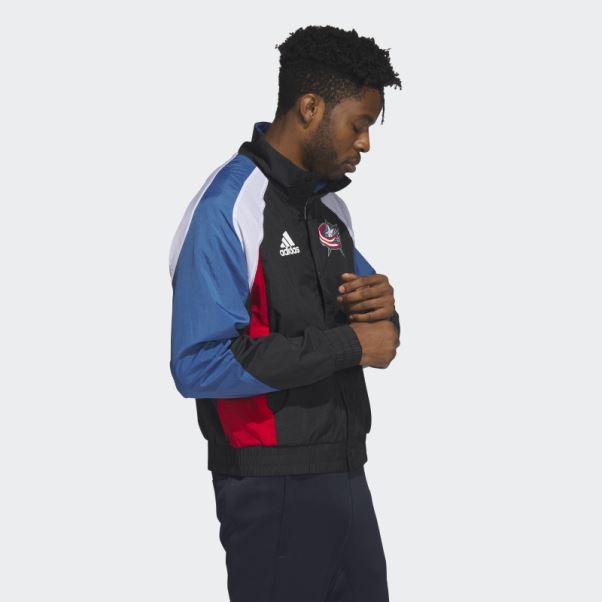 Veste Adidas Reverse Retro Bleu Noir