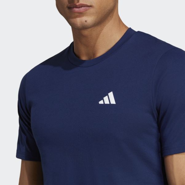 T-shirt D'entraînement Adidas Train Essentials Feelready Bleu Foncé