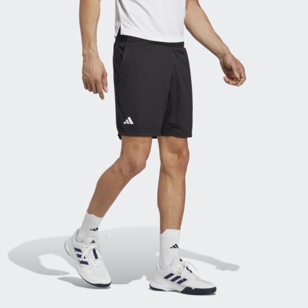Short De Tennis En Maille Adidas Heat.rdy Noir