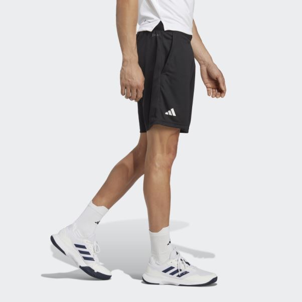 Short De Tennis En Maille Adidas Heat.rdy Noir
