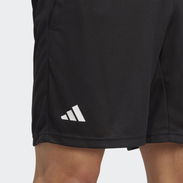 Short De Tennis En Maille Adidas Heat.rdy Noir