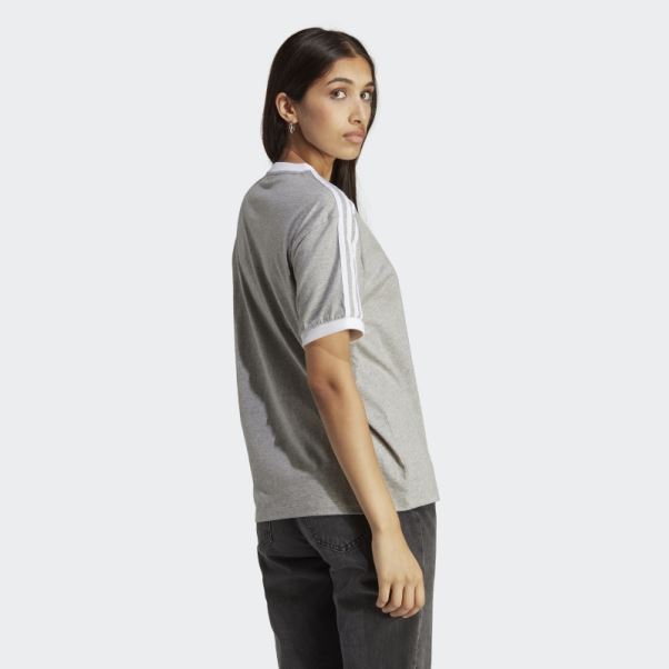 Adidas Adicolor Classics 3-stripes T-shirt Gris Moyen