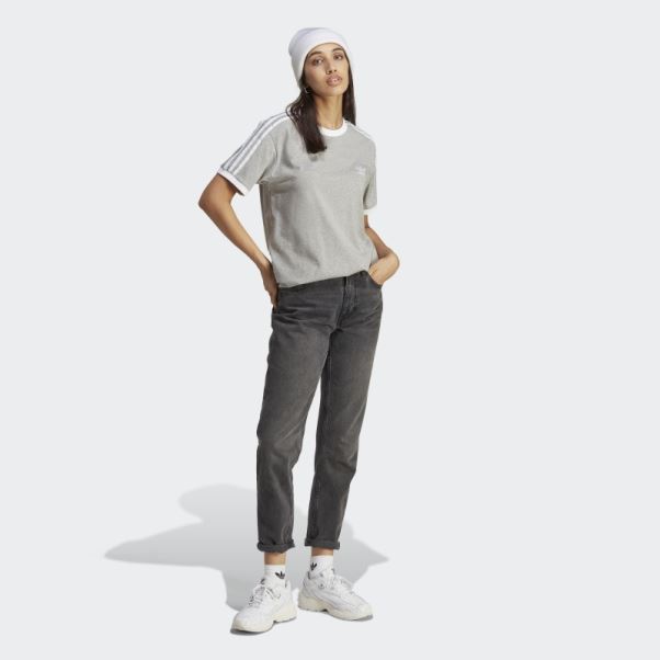 Adidas Adicolor Classics 3-stripes T-shirt Gris Moyen