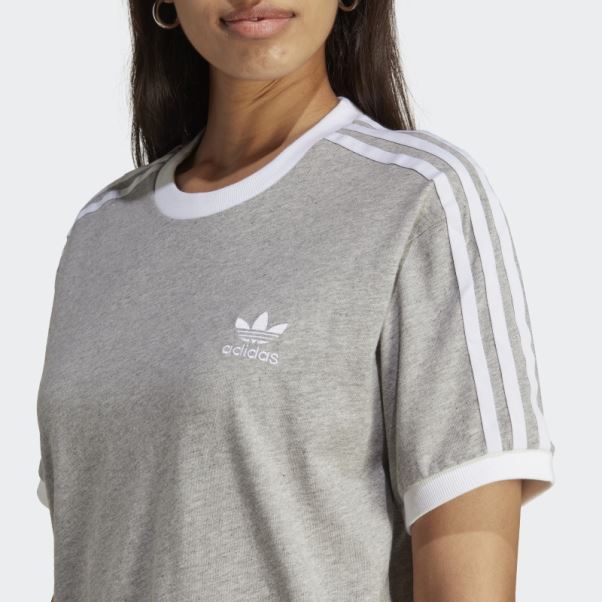 Adidas Adicolor Classics 3-stripes T-shirt Gris Moyen