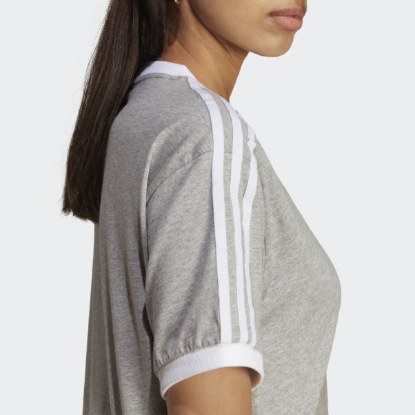 Adidas Adicolor Classics 3-stripes T-shirt Gris Moyen