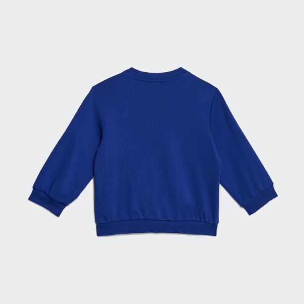 Pantalon De Jogging En Molleton Colorblock Bleu Adidas