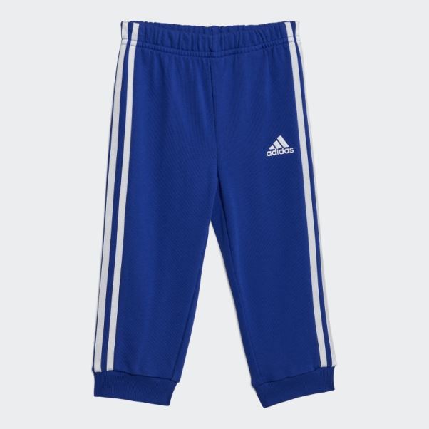 Pantalon De Jogging En Molleton Colorblock Bleu Adidas