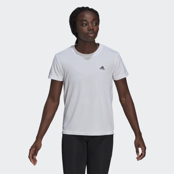 Aeroready Conçu Pour Déplacer Le Tee-shirt De Sport Adidas Blanc