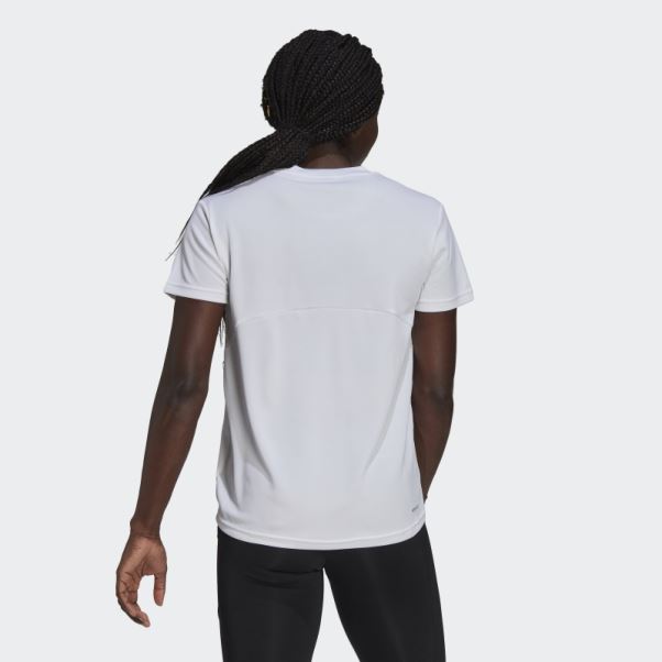 Aeroready Conçu Pour Déplacer Le Tee-shirt De Sport Adidas Blanc