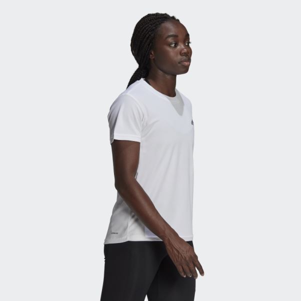 Aeroready Conçu Pour Déplacer Le Tee-shirt De Sport Adidas Blanc