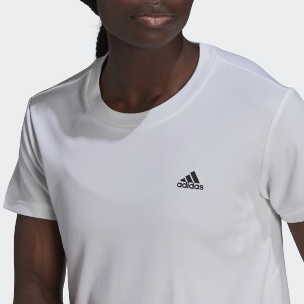 Aeroready Conçu Pour Déplacer Le Tee-shirt De Sport Adidas Blanc