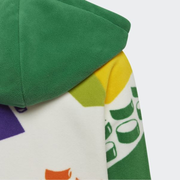 Adidas X Classic Lego Hiver Sweat à Capuche Polaire Vert Chaud