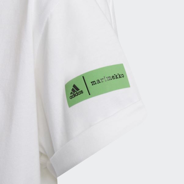 Tee Shirt Graphique Adidas Marimekko Blanc