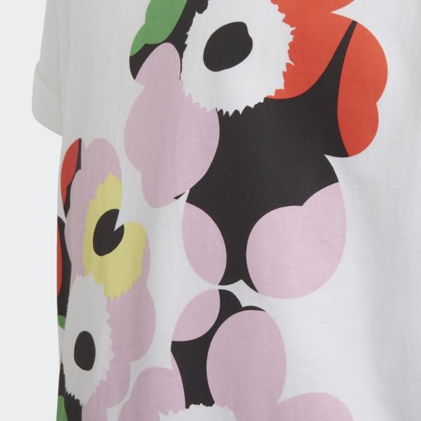 Tee Shirt Graphique Adidas Marimekko Blanc