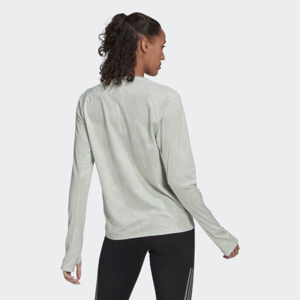 Made To Be Remade Running Manches Longues T-shirt Vert Adidas